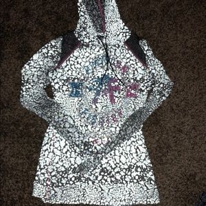 American fighter reflective hoodie